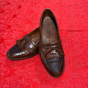 Allen Edmonds Cody Tassel Loafers Classic Brown Leather- Size 12D